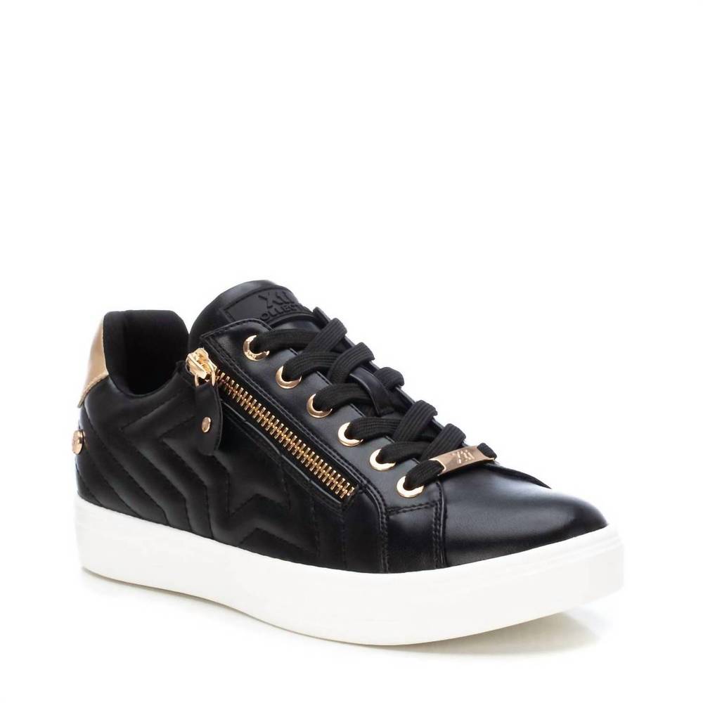 NEW XTI women's casual sneakers in black